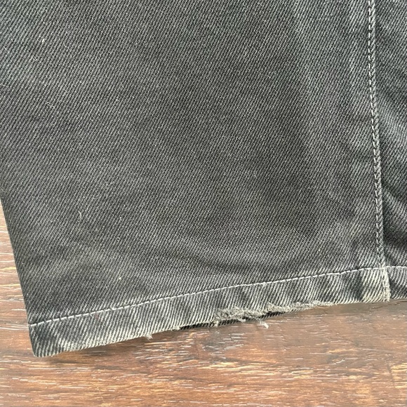 Vintage Boss by IG spellout black wide leg skater baggy jeans 36 actual 34x31 - Picture 15 of 16